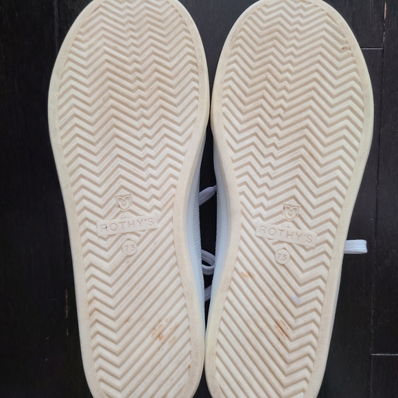 Rothy's White Lace Up Sneaker Women's Size 7.5 - Picture 16 of 16